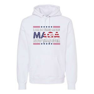 I Am 34 Times More Maga Now Than Ever Trump Supporters Premium Hoodie