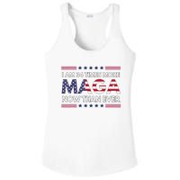 I Am 34 Times More Maga Now Than Ever Trump Supporters Ladies PosiCharge Competitor Racerback Tank