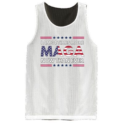 I Am 34 Times More Maga Now Than Ever Trump Supporters Mesh Reversible Basketball Jersey Tank