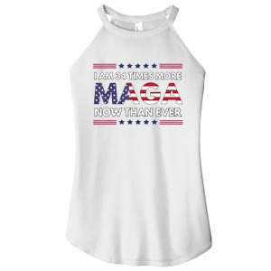 I Am 34 Times More Maga Now Than Ever Trump Supporters Women's Perfect Tri Rocker Tank