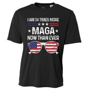 I Am 34 Times More Maga Now Than Ever Cooling Performance Crew T-Shirt