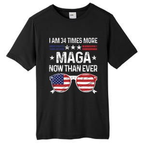 I Am 34 Times More Maga Now Than Ever Tall Fusion ChromaSoft Performance T-Shirt