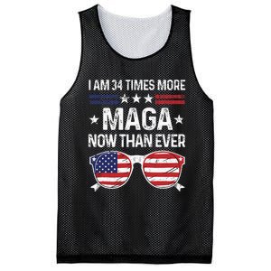 I Am 34 Times More Maga Now Than Ever Mesh Reversible Basketball Jersey Tank