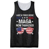 I Am 34 Times More Maga Now Than Ever Mesh Reversible Basketball Jersey Tank