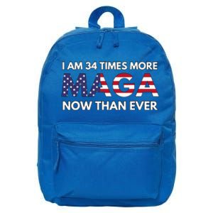 I Am 34 Times More Maga Now Than Ever Support Trump 16 in Basic Backpack