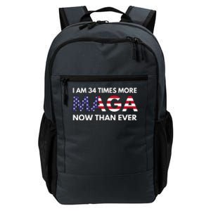 I Am 34 Times More Maga Now Than Ever Support Trump Daily Commute Backpack