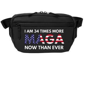 I Am 34 Times More Maga Now Than Ever Support Trump Crossbody Pack