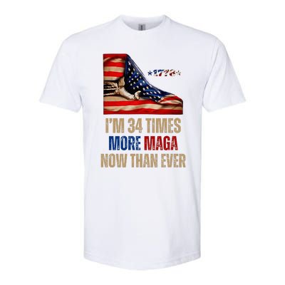 I Am 34 Times More Maga Now Than Ever 1776 Felon Trump Softstyle® CVC T-Shirt