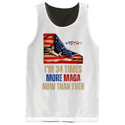 I Am 34 Times More Maga Now Than Ever 1776 Felon Trump Mesh Reversible Basketball Jersey Tank