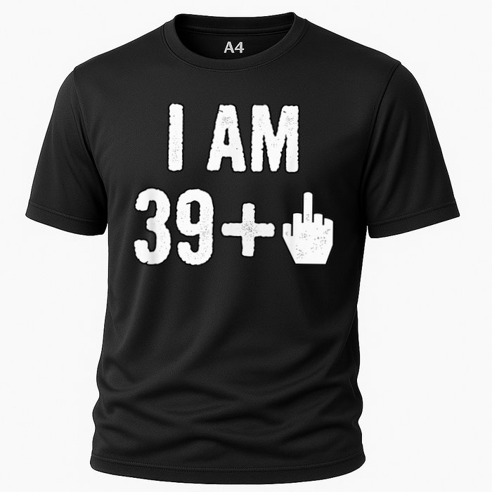 I Am 39 Plus 1 Middle Finger Cooling Performance Crew T-Shirt