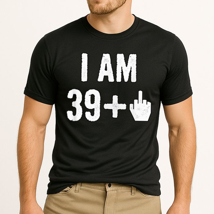 I Am 39 Plus 1 Middle Finger Cooling Performance Crew T-Shirt