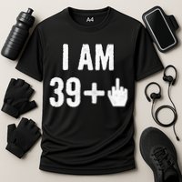 I Am 39 Plus 1 Middle Finger Cooling Performance Crew T-Shirt