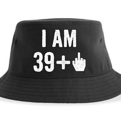 I Am 39 Plus 1 Middle Finger Sustainable Bucket Hat