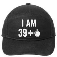 I Am 39 Plus 1 Middle Finger 7-Panel Snapback Hat