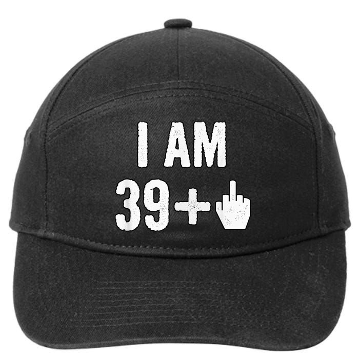 I Am 39 Plus 1 Middle Finger 7-Panel Snapback Hat