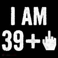 I Am 39 Plus 1 Middle Finger Pom Pom 12in Knit Beanie