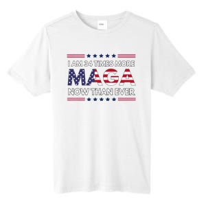 I Am 34 Times More Maga Now Than Ever Trump Supporters Tall Fusion ChromaSoft Performance T-Shirt