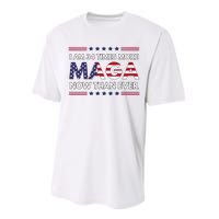 I Am 34 Times More Maga Now Than Ever Trump Supporters Performance Sprint T-Shirt