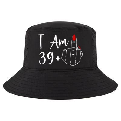 I Am 39 Plus 1 Middle Finger For A 40th Birthday Cool Comfort Performance Bucket Hat