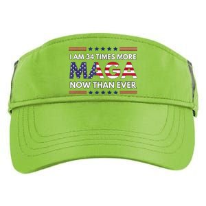 I Am 34 Times More Maga Now Than Ever Trump Supporters Adult Drive Performance Visor