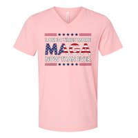 I Am 34 Times More Maga Now Than Ever Trump Supporters V-Neck T-Shirt