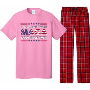 I Am 34 Times More Maga Now Than Ever Trump Supporters Pajama Set