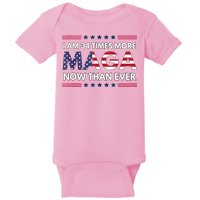 I Am 34 Times More Maga Now Than Ever Trump Supporters Baby Bodysuit