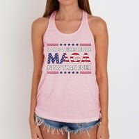 I Am 34 Times More Maga Now Than Ever Trump Supporters Women's Knotted Racerback Tank