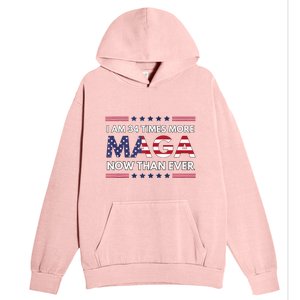 I Am 34 Times More Maga Now Than Ever Trump Supporters Urban Pullover Hoodie