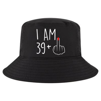 I Am 39 Plus 1 Middle Finger For A 40th Birthday Cool Comfort Performance Bucket Hat