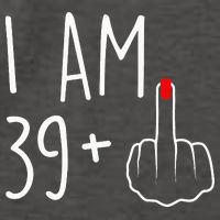 I Am 39 Plus 1 Middle Finger For A 40th Birthday Vector Backpack