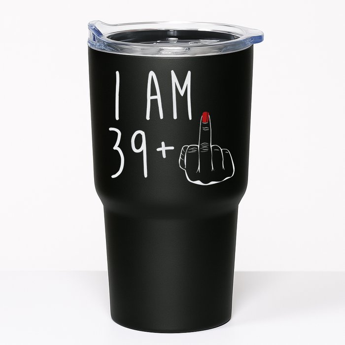 I Am 39 Plus 1 Middle Finger For A 40th Birthday For Wo Tumbler