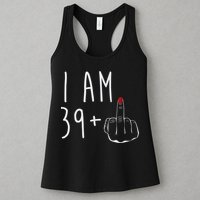 I Am 39 Plus 1 Middle Finger For A 40th Birthday For Wo Womens Tank Top
