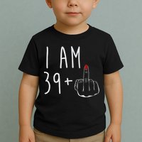 I Am 39 Plus 1 Middle Finger For A 40th Birthday For Wo Toddler T-Shirt