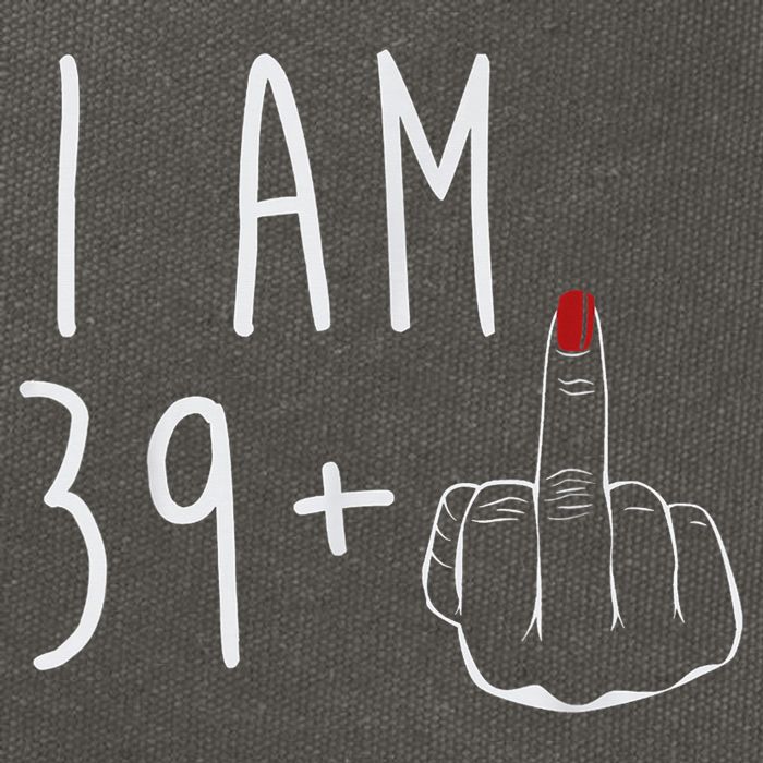 I Am 39 Plus 1 Middle Finger For A 40th Birthday For Wo Cotton Canvas Backpack