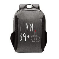 I Am 39 Plus 1 Middle Finger For A 40th Birthday For Wo Vector Backpack