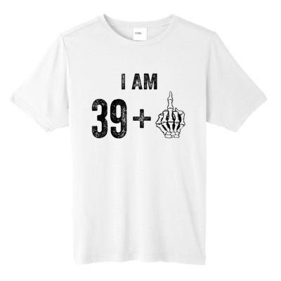 I Am 39 Plus 1 Middle Finger For A 40th Birthday For Tall Fusion ChromaSoft Performance T-Shirt