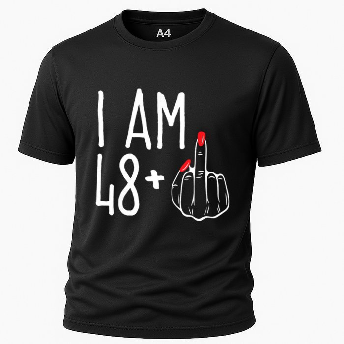 I Am 48 Plus 1 Middle Finger Funny 49th Performance Shirt