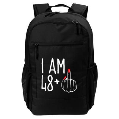 I Am 48 Plus 1 Middle Finger Funny 49th Backpack