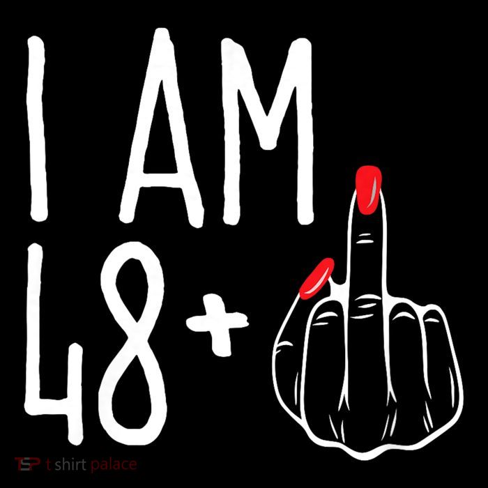 I Am 48 Plus 1 Middle Finger Funny 49th 7-Panel Snapback Hat