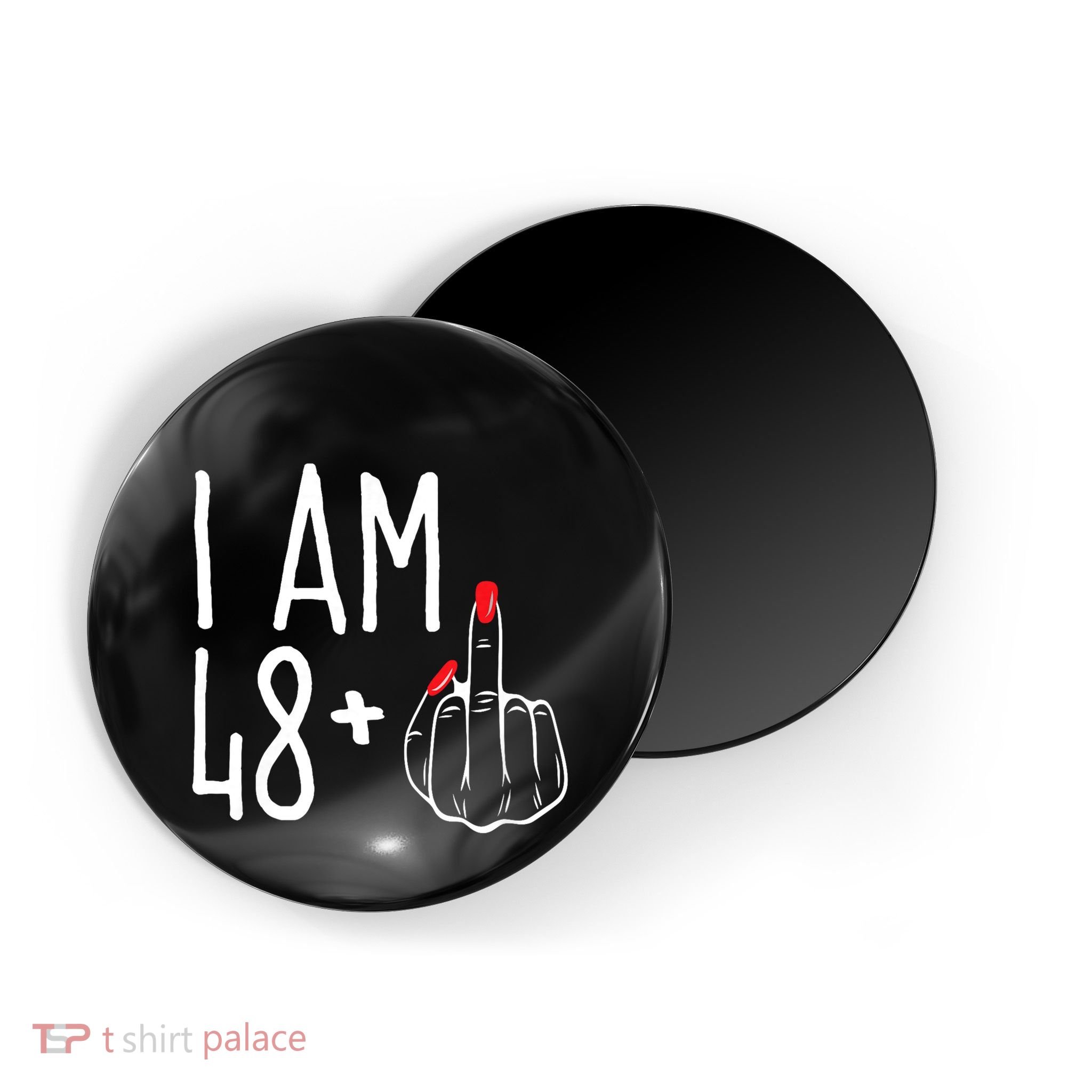I Am 48 Plus 1 Middle Finger Funny 49th Magnet