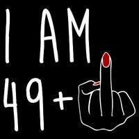 I Am 49 Plus Middle Finger Funny 50th Birthday 16 in Basic Backpack