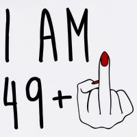 I Am 49 Plus Middle Finger Funny 50th Birthday Bucket Hat