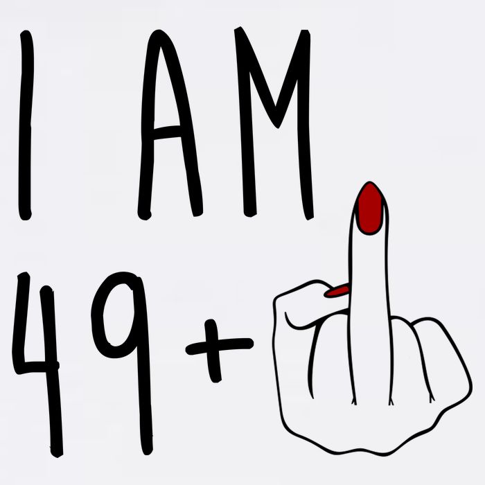 I Am 49 Plus Middle Finger Funny 50th Birthday Bucket Hat