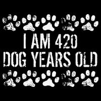 I Am 420 Dog Years Old Funny 60th Birthday Impact Tech Backpack