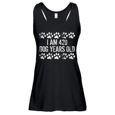 I Am 420 Dog Years Old Funny 60th Birthday Ladies Essential Flowy Tank
