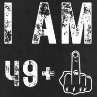 I Am 49 Plus Middle Finger 50th Birthday Adult Drive Performance Visor