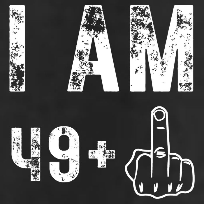 I Am 49 Plus Middle Finger 50th Birthday Adult Drive Performance Visor