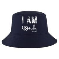 I Am 49 Plus Middle Finger 50th Birthday Cool Comfort Performance Bucket Hat