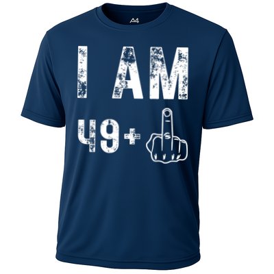 I Am 49 Plus Middle Finger 50th Birthday Performance Shirt